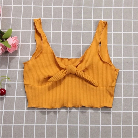 Sexy Pure Color Spaghetti Strap Crop Top Women - Picture 6 of 6